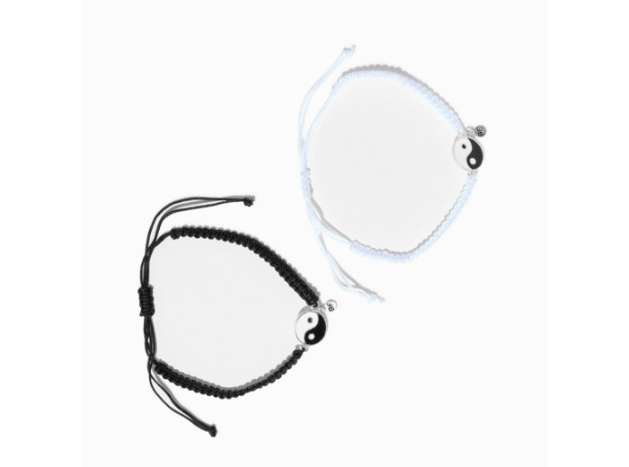 Bracelets best friends Yin Yang - Lot de 2