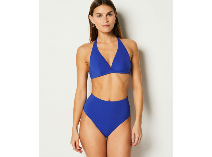 Culotte bikini taille haute gainant bas de maillot