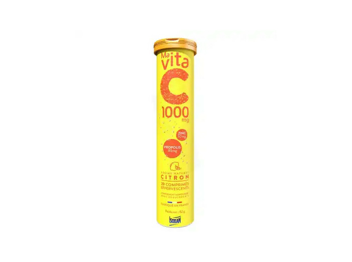 Isoxan Ma Vita C 1000mg Comprimés Effervescents Citron Tube De 20