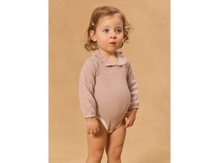 Body à manches longues rayé