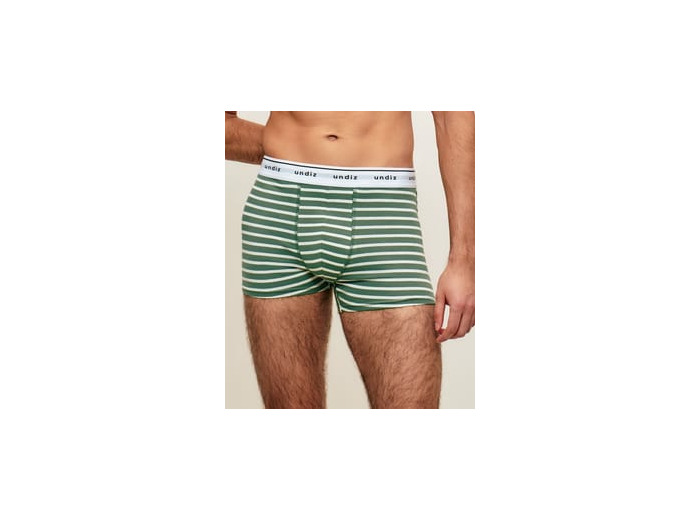 Boxer en coton à rayures