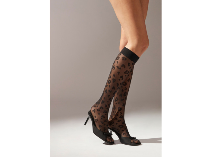 Mis-Bas Voile à Motif Fantaisie Animalier