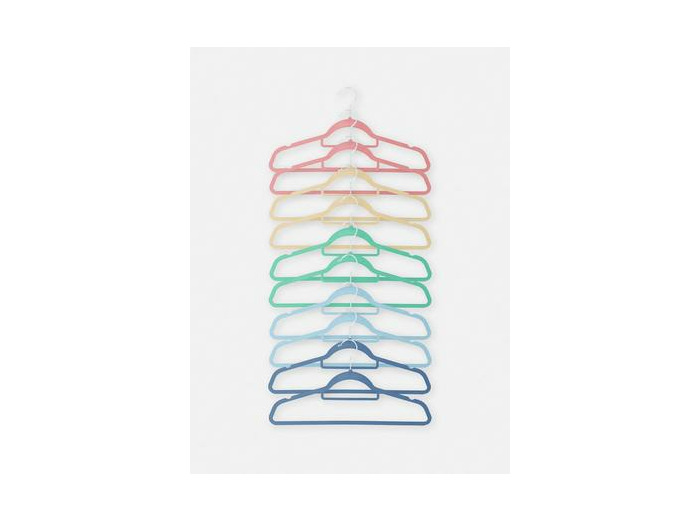 Lot de 10 cintres colorés pour enfants