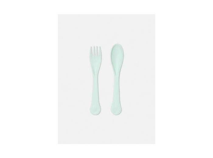 Lot de 2 couverts réutilisables en plastique