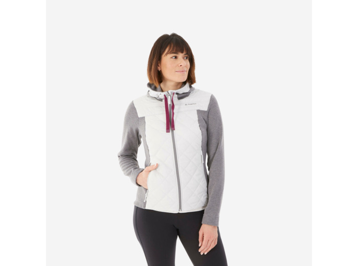 Sweat à capuche de randonnée - NH100 Hybrid - Femme