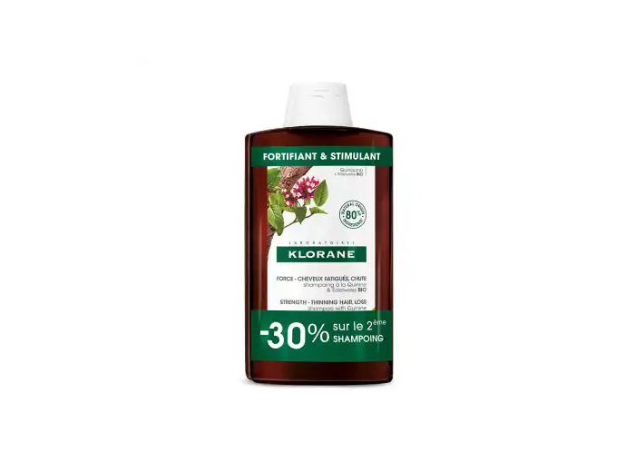 Klorane Capillaire Quinine + Edelweiss Shampooing Fortifiant Bio 2fl/400ml