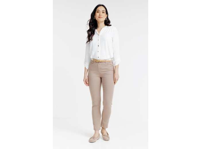 Pantacourt brodé lurex