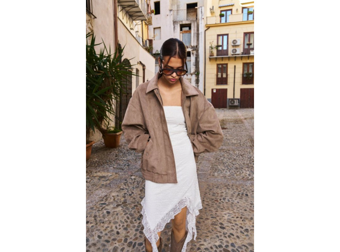 Robe mini avec lacets