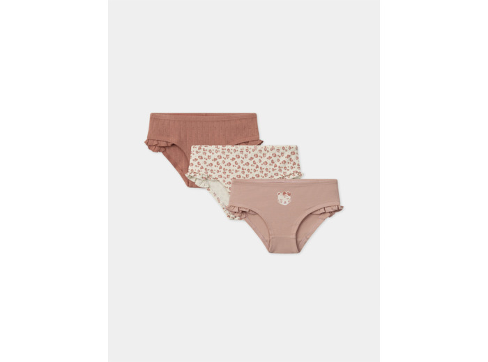 Lot de 3 culottes imprimés ou uni Fille