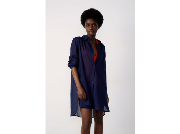 Robe chemise de plage