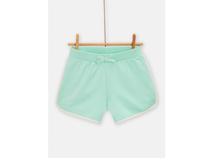 Short vert d'eau style décontracté pour fille
