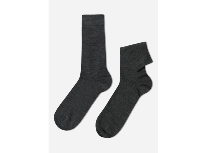 Chaussettes courtes en laine et coton pour homme