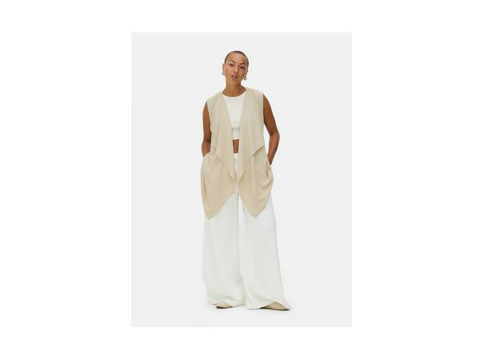 Gilet de costume long effet cascade