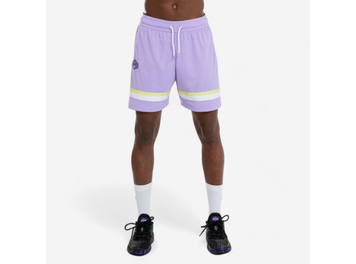 Short de basketball NBA Lakers homme/femme - SH 900 AD Violet