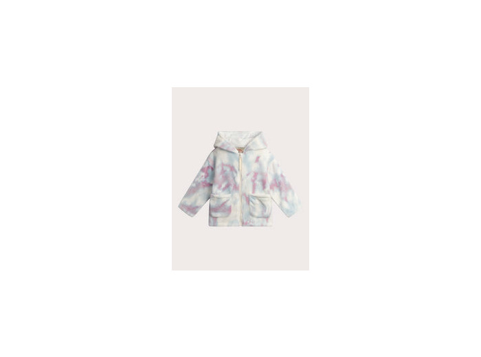 Gilet en fausse fourrure animation licorne pour fille