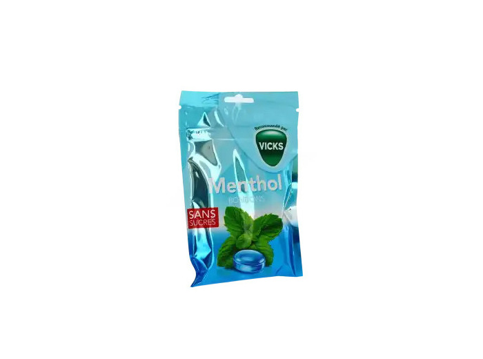 Vicks Bonbon Menthol Sans Sucre Sachet De 72 G