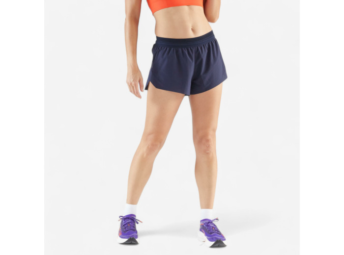 Short running & trail léger Femme - KIPRUN Run 900 Light bleu marine