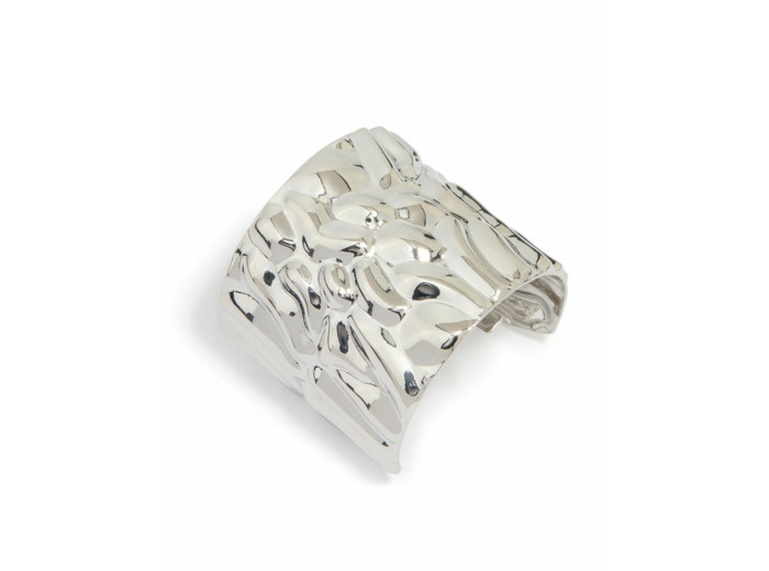 Silver Molten Curved Ponytail Hair Hook