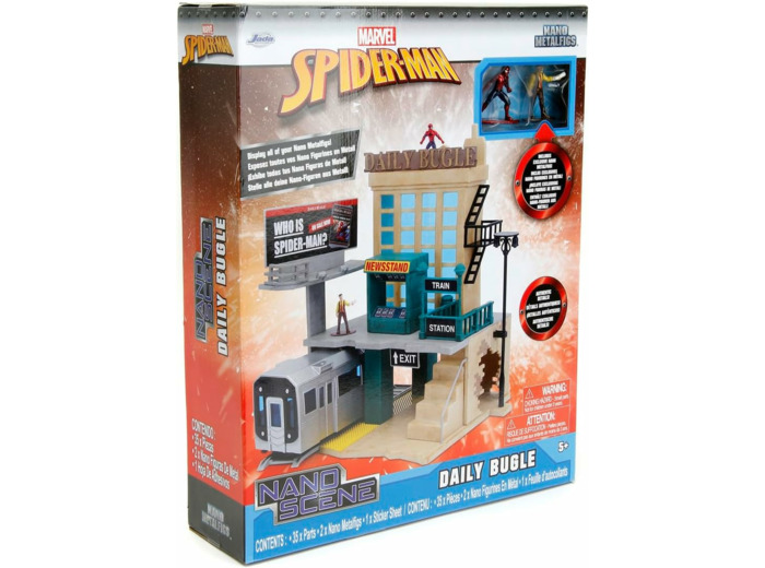 Jada - Marvel - Spiderman Playset + 2 Figurines Métal 4cm Incluses - Univers Spiderman - Dès 5 Ans - 253225012