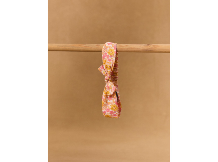Bandeau imprimé fleuri noeud