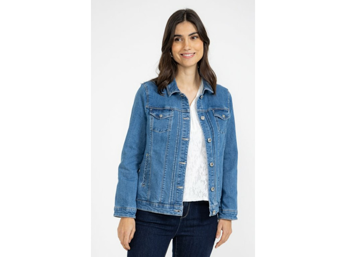 Blouson en denim double stone