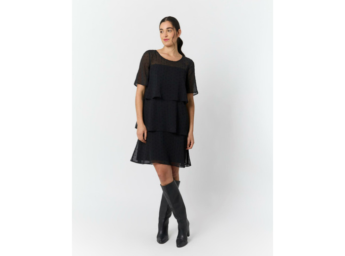 Robe courte unie NOIR