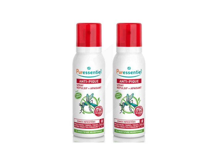 Puressentiel Anti-pique Spray 5 Huiles Essentielles Citriodiol 2fl/75ml