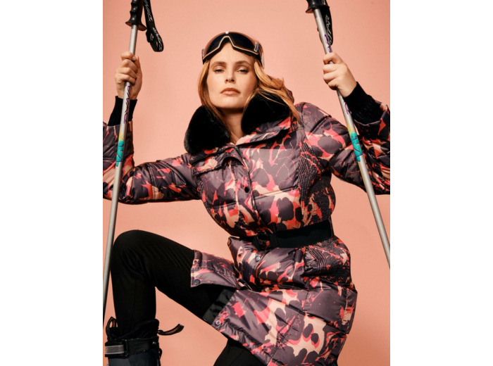 Doudoune imprimée ROSE Femme