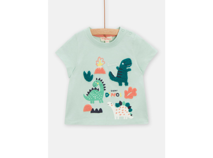 T-shirt opaline à animation dinosaure pour bébé garçon