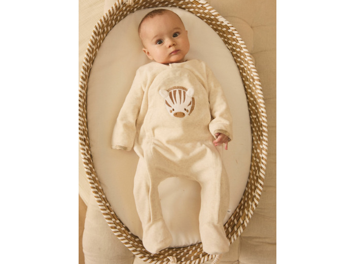 Dors-bien zèbre en velours