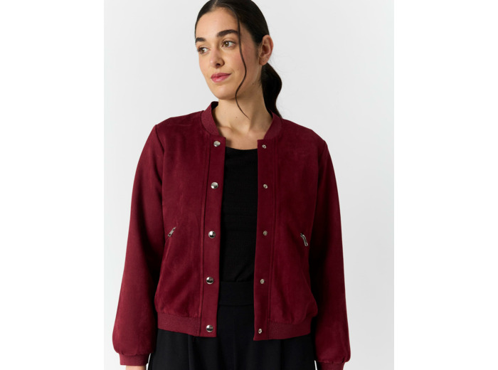 Blouson court uni BORDEAUX Femme