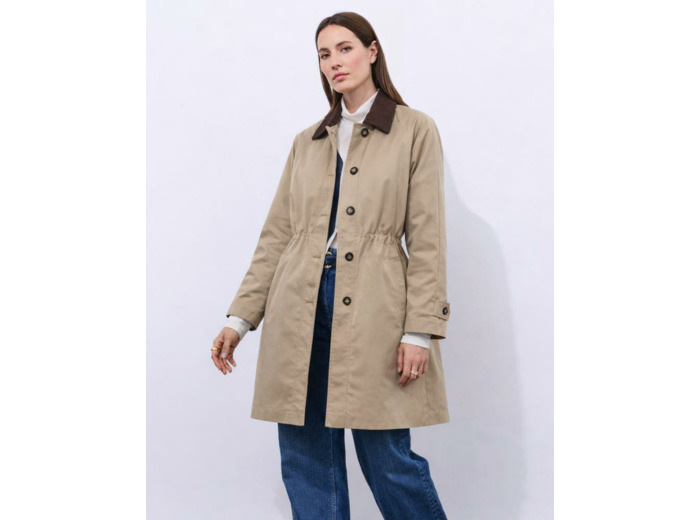 Trench uni BEIGE Femme