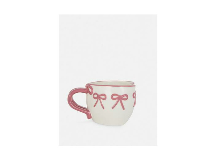 Tasse à motif nœuds en relief