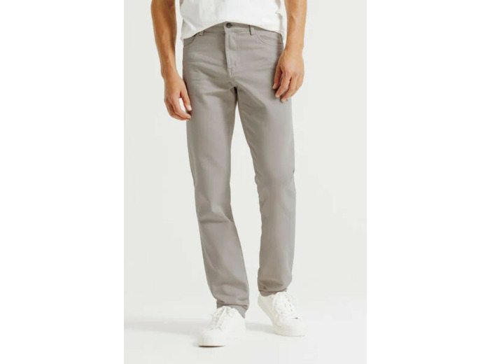 Pantalon 5 poches straight - Gris clair