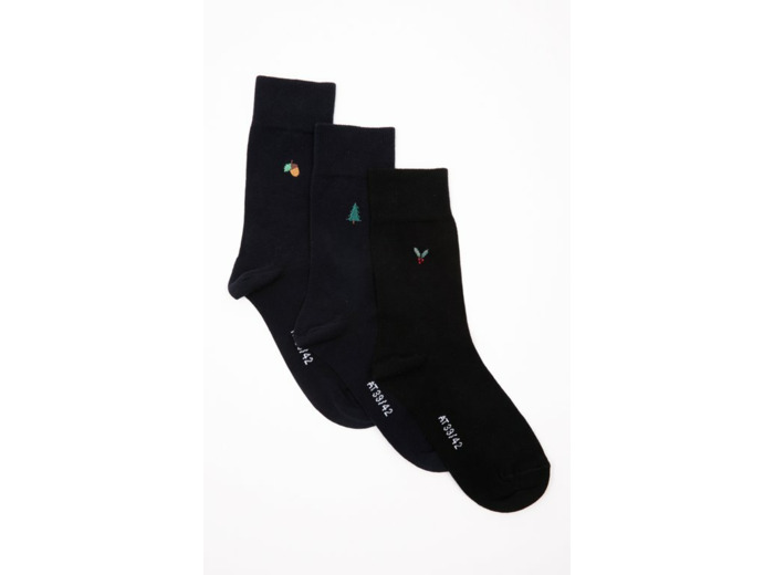 Lot De 3 Paires Chaussettes Hiver Brod