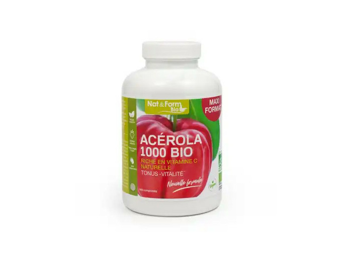 Nat&form Bio Acerola 1000 Bio 30 Comprimés