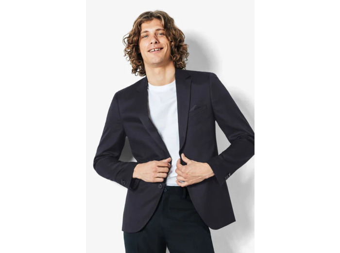 Veste de costume slim - Bleu foncé