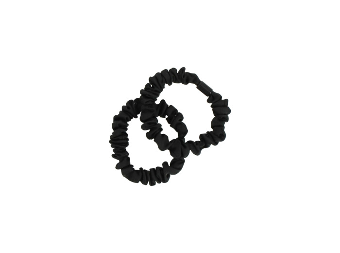 Set de 2 Chouchous Noir Satin