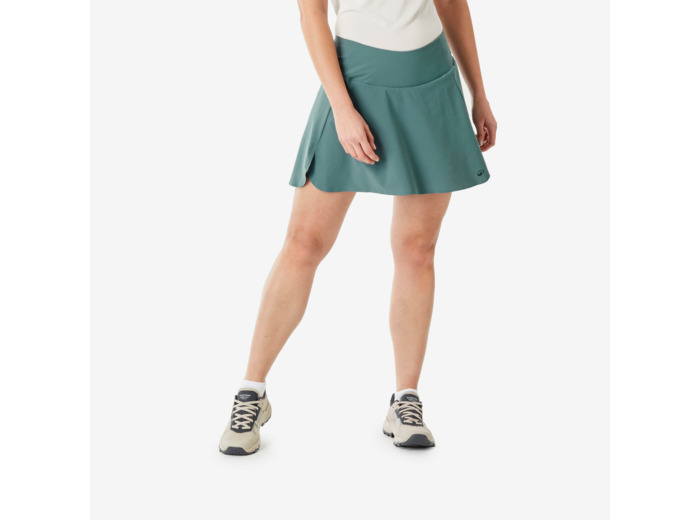 Jupe short de randonnée femme, MH500 vert
