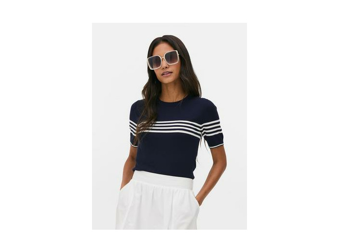 T-shirt ajusté à manches courtes