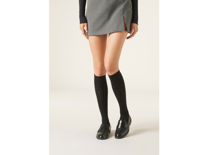 Chaussettes Longues en Laine et Coton