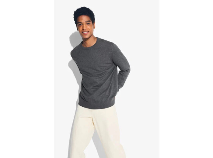 Pull col rond - Gris foncé