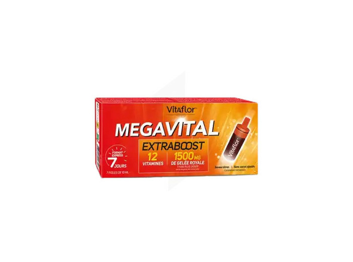 Vitaflor Megavital Extraboost Solution Buvable à Diluer 7 Fioles/10 Ml