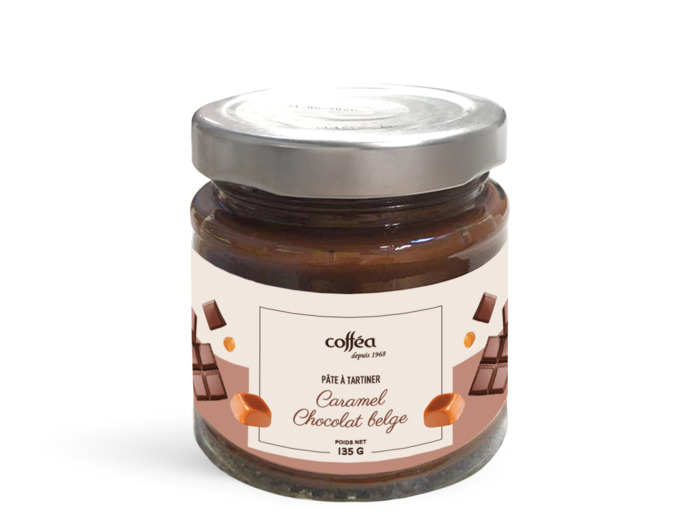 Pâte à tartiner caramel & chocolat belge