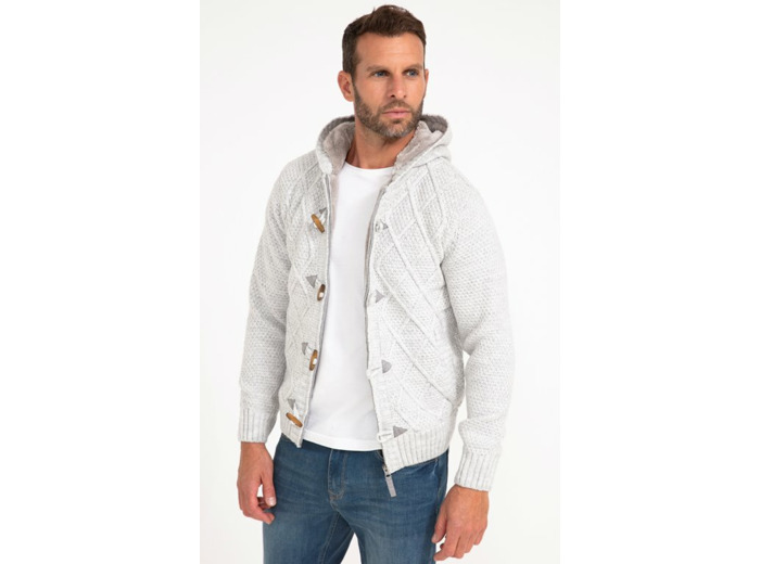 Gilet Doublé Sherpa Avec Capuche