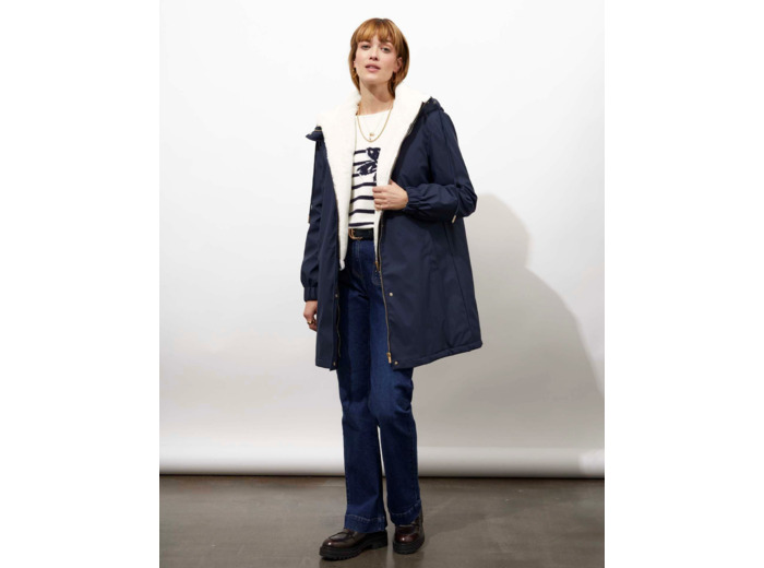 Parka unie MARINE Femme
