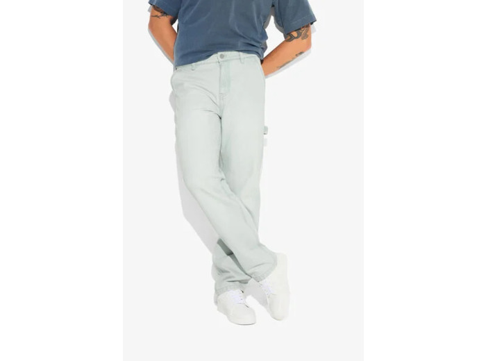 Jean loose charpentier - Bleu moyen