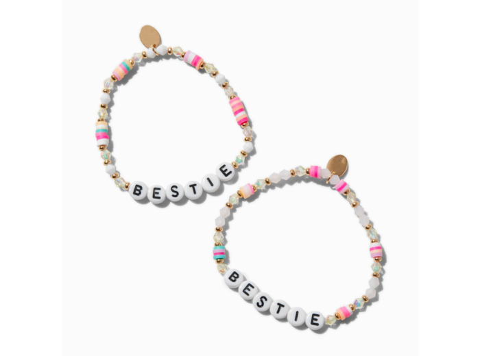 Bracelet élastique perlé « Bestie »