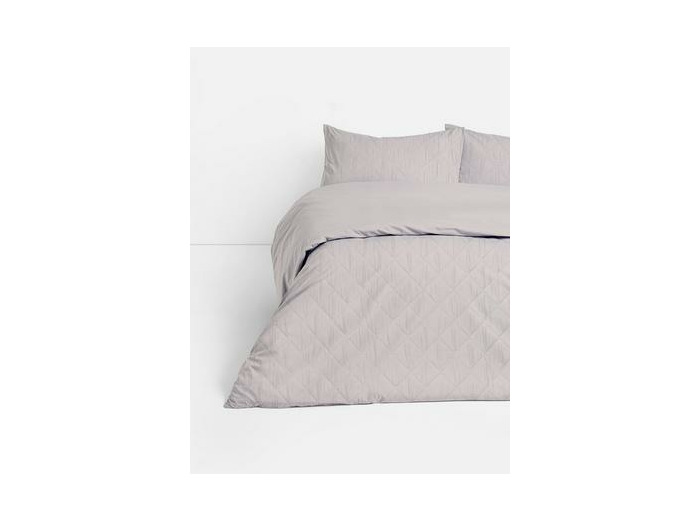 Parure de lit double matelassée en losanges