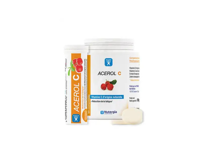 Acerol C Vitamine C Naturelle Comprimés Pot/60 + T/15